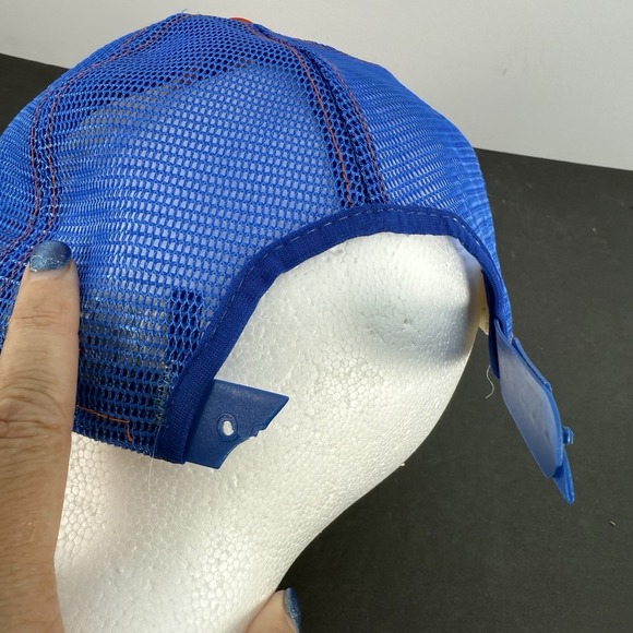 Denver Broncos AJD Lucky Stripes NFL Vintage 80's Trucker Snapback Cap Hat - Picture 9 of 14